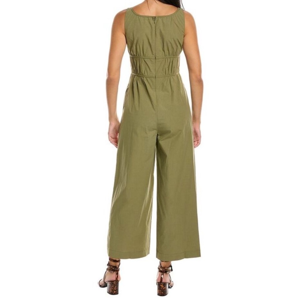 REBECCA TAYLOR‎ Poplin Silk blend Wide-Leg Jumpsuit size 4 - Picture 2 of 13